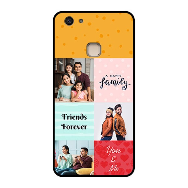 Vivo V7 Plus Custom Glass Phone Case - Images With Quotes Design