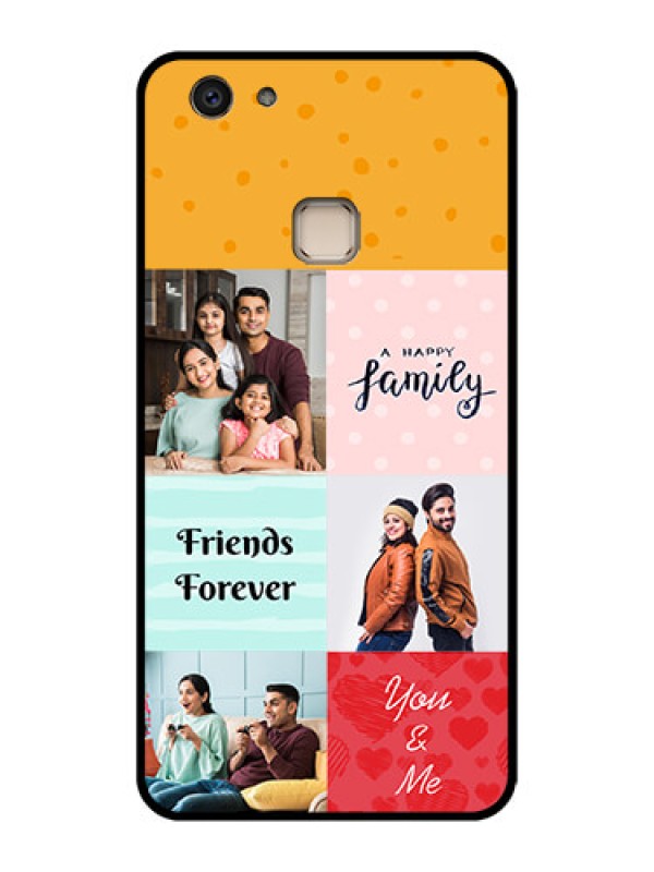 Custom Vivo V7 Plus Custom Glass Phone Case - Images With Quotes Design