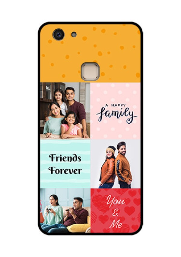 Vivo V7 Plus Custom Glass Phone Case - Images With Quotes Design