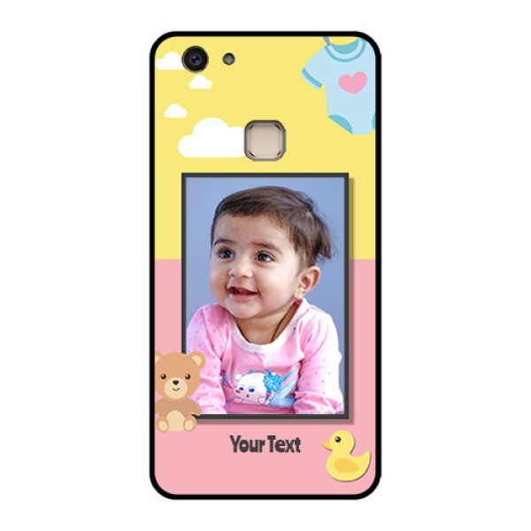 Vivo V7 Plus Custom Glass Phone Case - Kids 2 Color Design