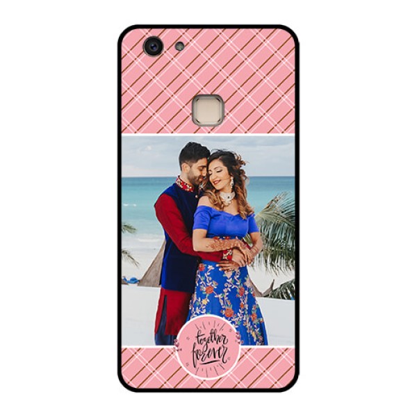 Vivo V7 Plus Custom Glass Phone Case - Together Forever Design