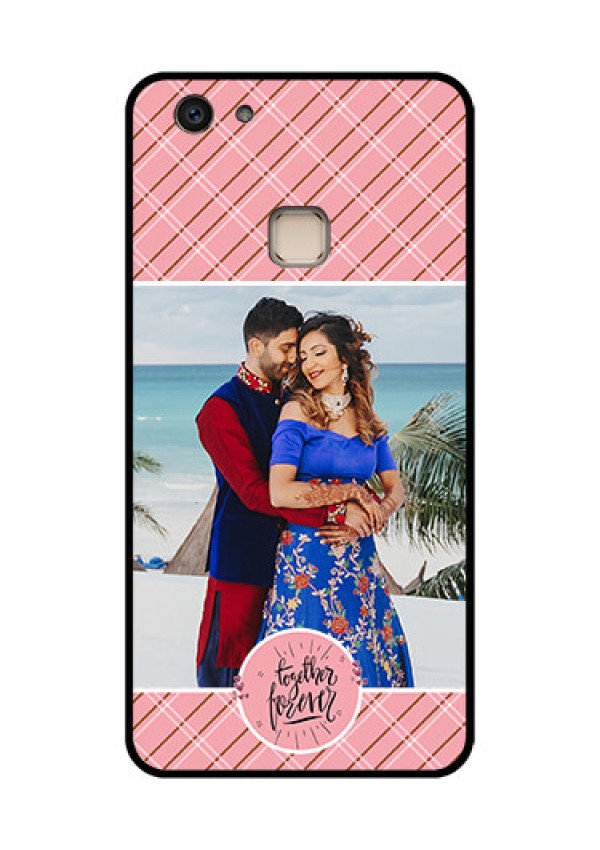 Vivo V7 Plus Custom Glass Phone Case - Together Forever Design