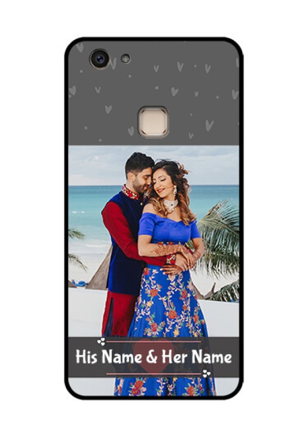 Vivo V7 Plus Custom Glass Phone Case - Buy Love Design With Photo Online