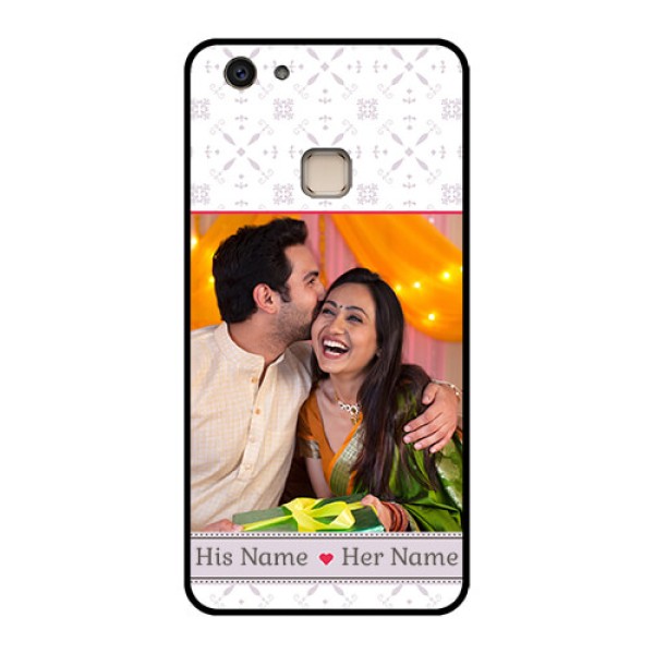 Vivo V7 Plus Custom Glass Phone Case - With Photo And Ethnic Design Vivo V7 Plus Custom Glass Phone Case - With Photo And Ethnic Design