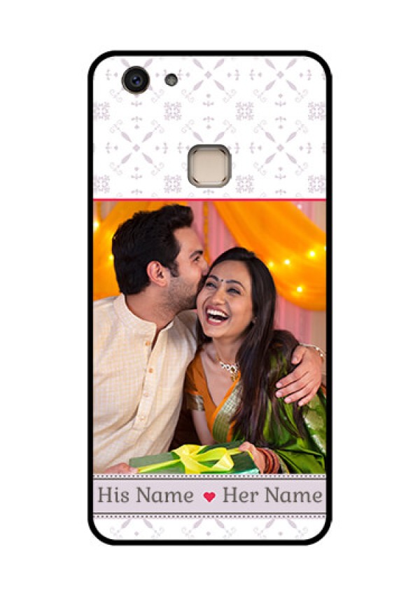 Vivo V7 Plus Custom Glass Phone Case - With Photo And Ethnic Design