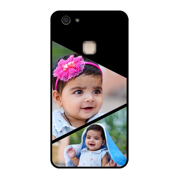 Vivo V7 Plus Custom Glass Phone Case - Semi Cut Design