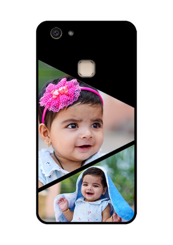 Vivo V7 Plus Custom Glass Phone Case - Semi Cut Design