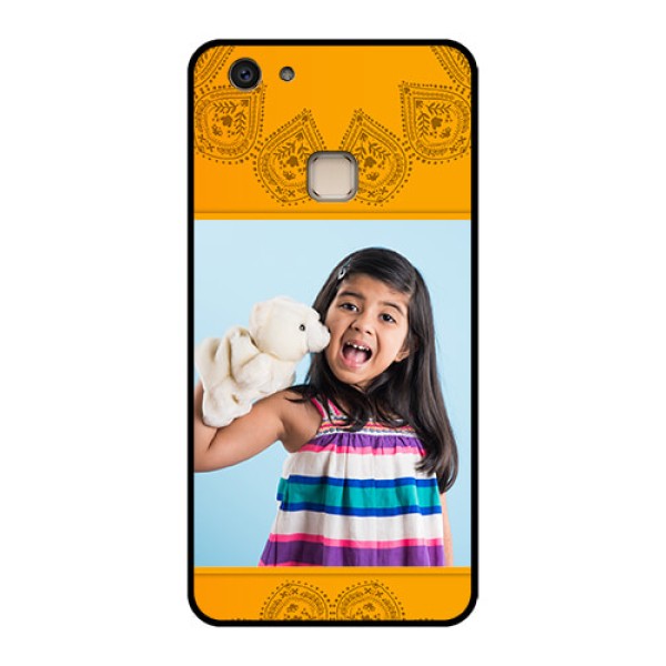 Vivo V7 Plus Custom Glass Phone Case - Photo Wedding Design