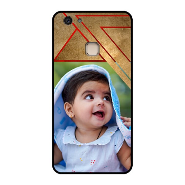 Vivo V7 Plus Custom Glass Phone Case - Gradient Abstract Texture Design Vivo V7 Plus Custom Glass Phone Case - Gradient Abstract Texture Design