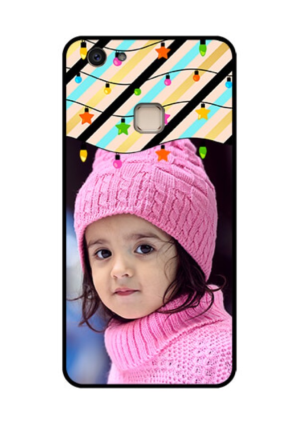 Vivo V7 Plus Custom Glass Phone Case - Lights Hanging Design