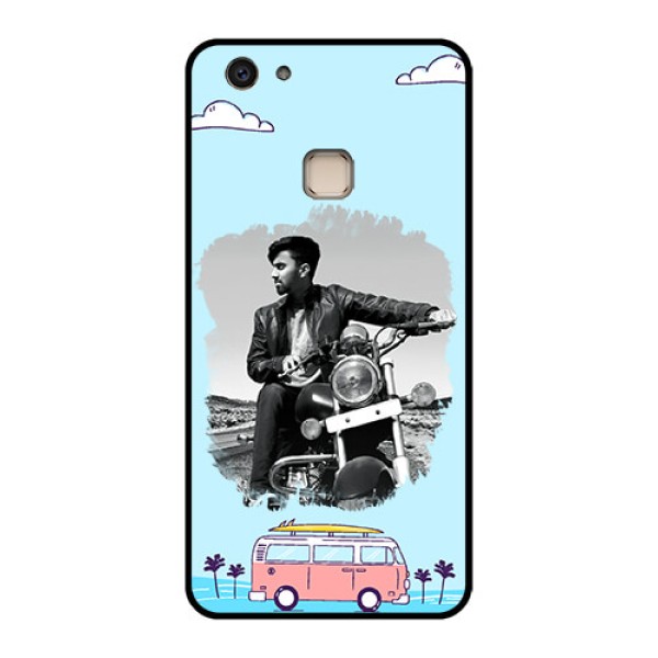 Vivo V7 Plus Custom Glass Phone Case - Travel & Adventure Design