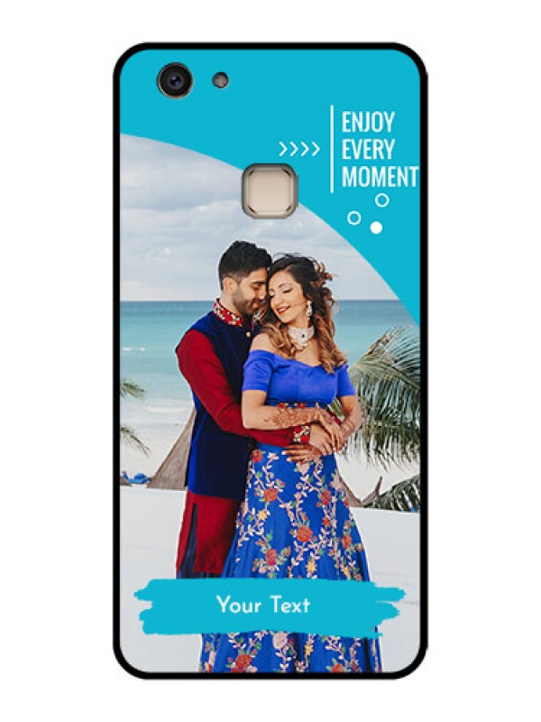 Custom Vivo V7 Plus Custom Glass Phone Case - Happy Moment Design