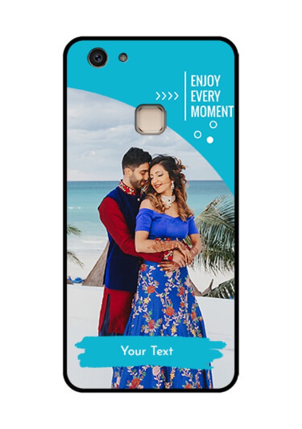Vivo V7 Plus Custom Glass Phone Case - Happy Moment Design