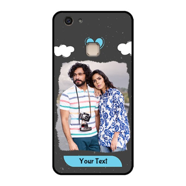 Vivo V7 Plus Custom Glass Phone Case - Splashes With Love Doodles Design Vivo V7 Plus Custom Glass Phone Case - Splashes With Love Doodles Design