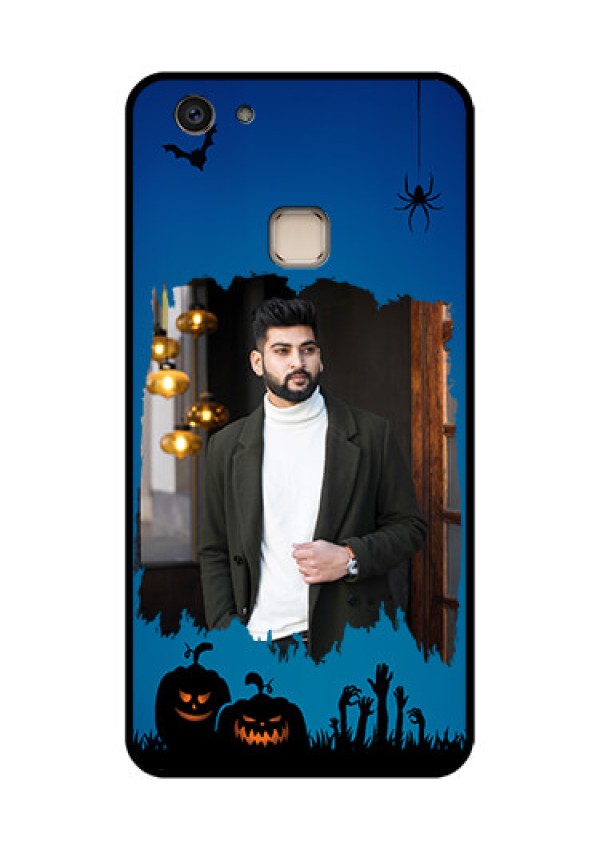Vivo V7 Plus Custom Glass Phone Case - With Pro Halloween Design