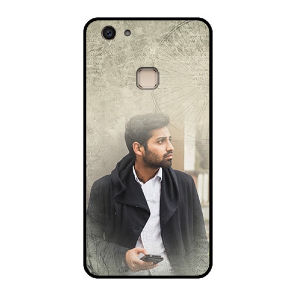 Vivo V7 Plus Custom Glass Phone Case - With Vintage Design