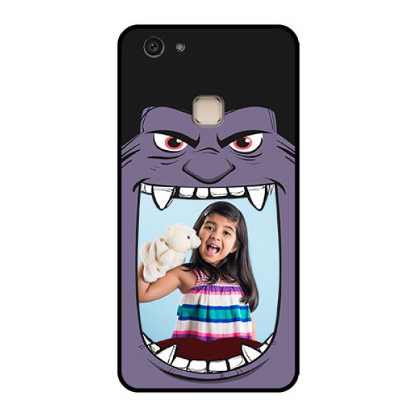 Vivo V7 Plus Custom Glass Phone Case - Angry Monster Design
