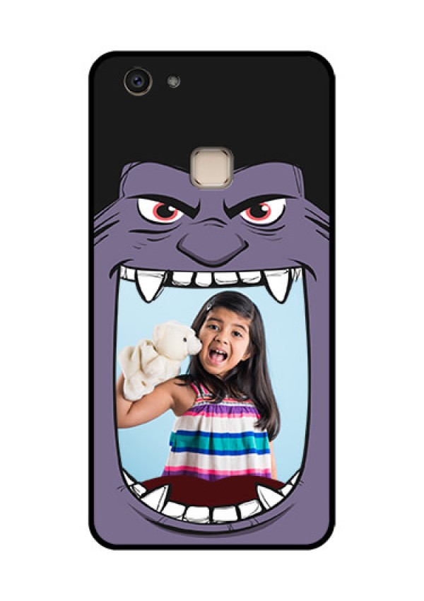Vivo V7 Plus Custom Glass Phone Case - Angry Monster Design