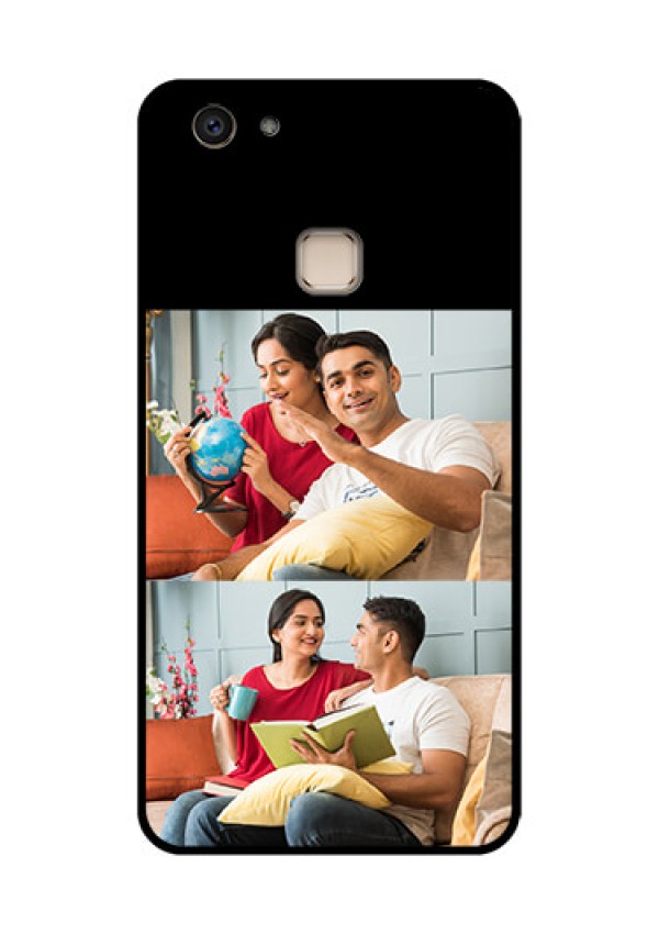 Vivo V7 Plus Custom Glass Phone Case - 2 Images Design