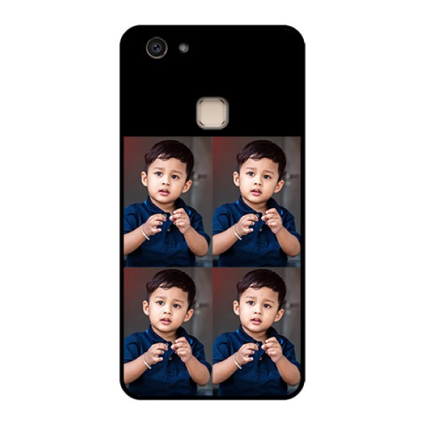 Vivo V7 Plus Custom Glass Phone Case - 4 Image Holder Design