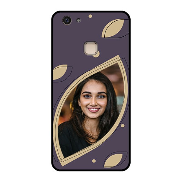 Vivo V7 Plus Custom Glass Phone Case - Falling Leaf Design
