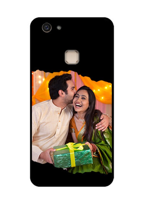 Vivo V7 Plus Custom Glass Phone Case - Tear - Off Design
