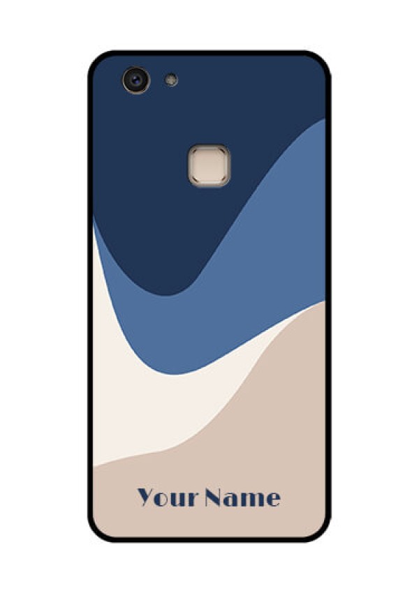 Vivo V7 Plus Custom Glass Phone Case - Abstract Drip Art Design