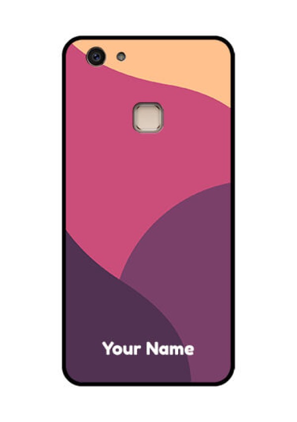 Vivo V7 Plus Custom Glass Phone Case - Mixed Multi - Colour Abstract Art Design