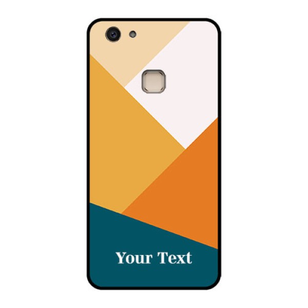 Vivo V7 Plus Custom Glass Phone Case - Stacked Multi - Colour Design Vivo V7 Plus Custom Glass Phone Case - Stacked Multi - Colour Design