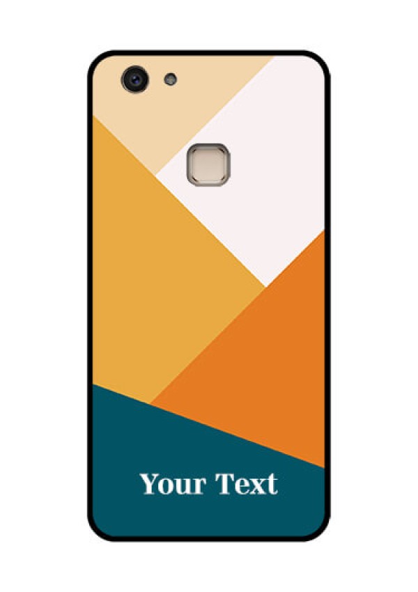 Vivo V7 Plus Custom Glass Phone Case - Stacked Multi - Colour Design