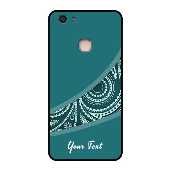 Vivo V7 Plus Custom Glass Phone Case - Semi Visible Floral Design
