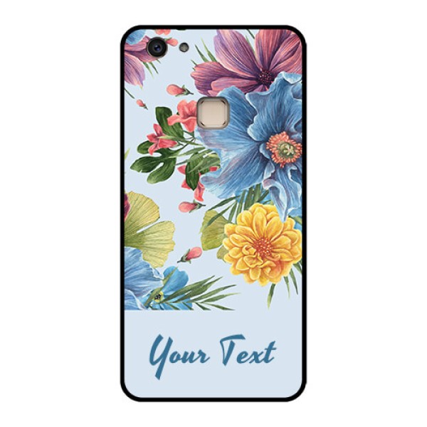 Vivo V7 Plus Custom Glass Phone Case - Stunning Watercolored Flowers Painting Design Vivo V7 Plus Custom Glass Phone Case - Stunning Watercolored Flowers Painting Design