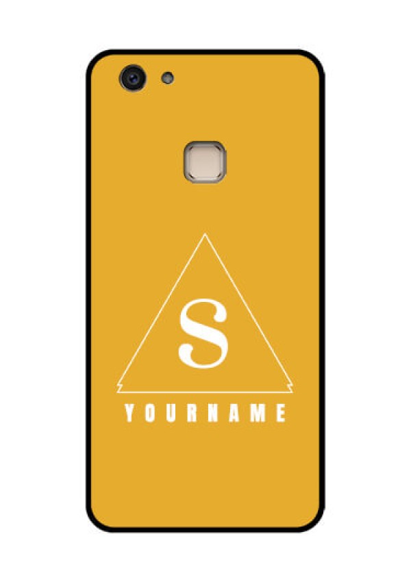 Vivo V7 Plus Custom Glass Phone Case - Simple Triangle Design