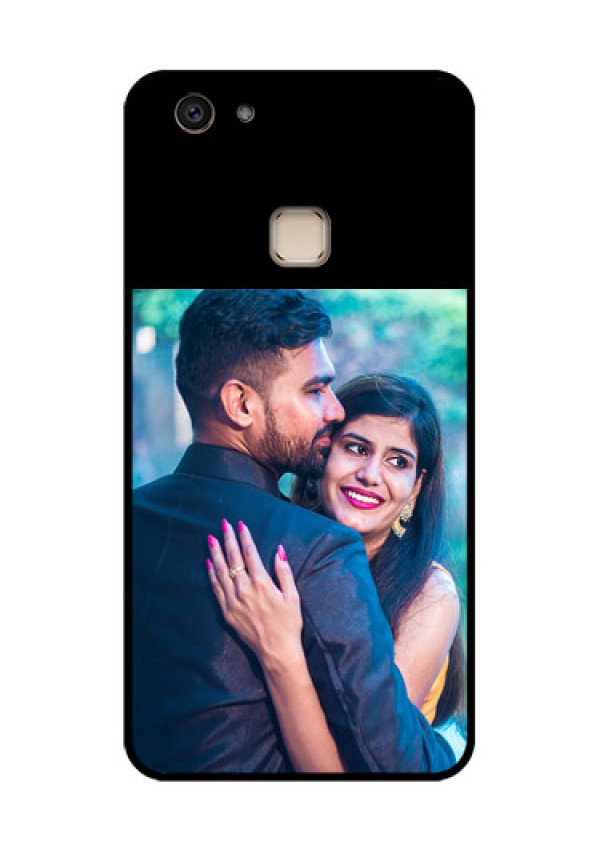 Vivo V7 Plus Custom Glass Phone Case - Upload Full Picture With Custom Color Design