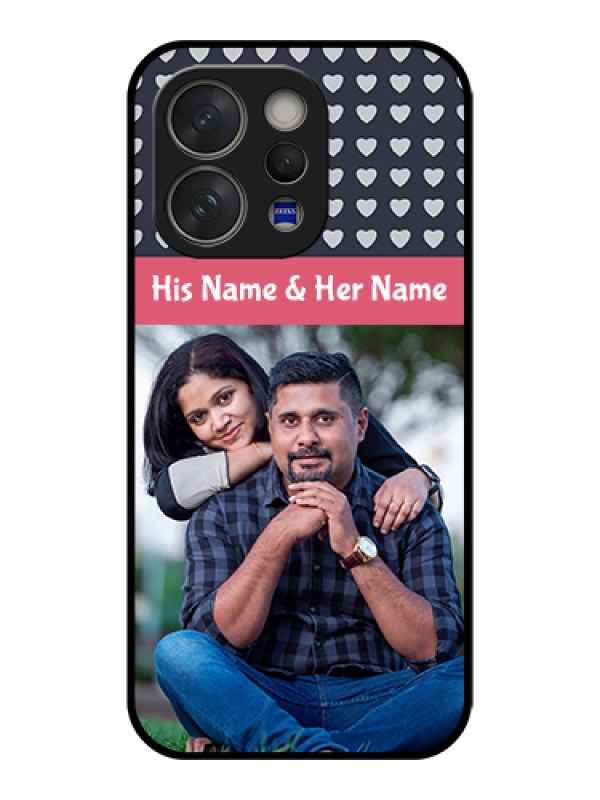 Custom Vivo V70 5G Custom Glass Phone Case - Love Symbols Design
