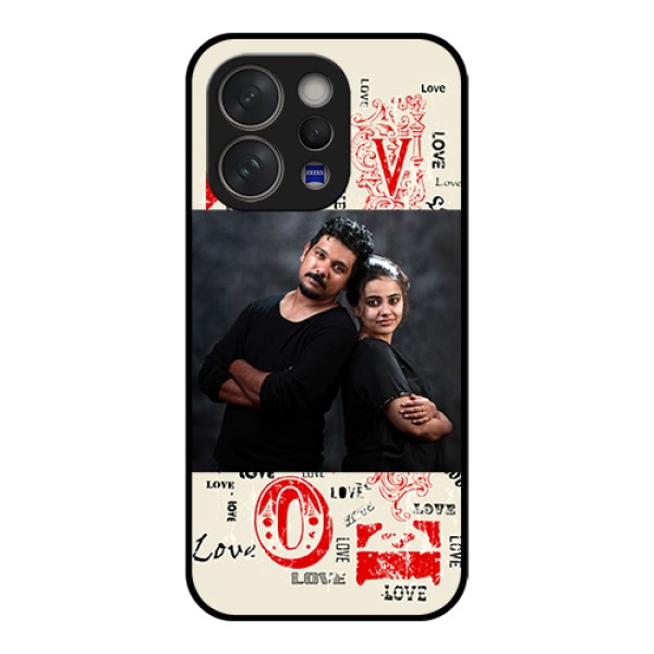 Vivo V70 5G Custom Glass Phone Case - Trendy Love Design Case