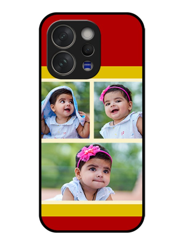 Custom Vivo V70 5G Custom Glass Phone Case - Multiple Pic Upload Design