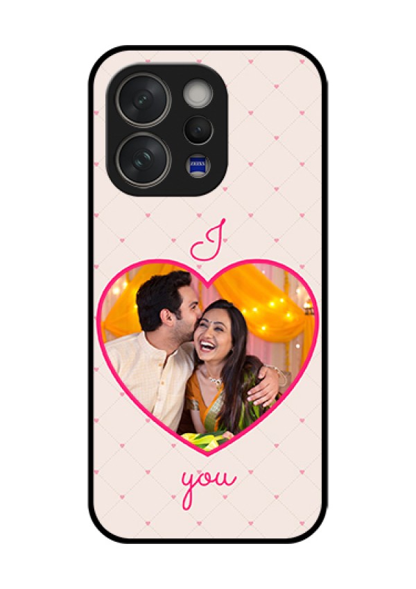 Vivo V70 5G Custom Glass Phone Case - Heart Shape Design