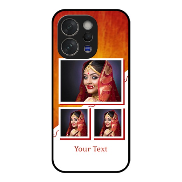 Vivo V70 5G Custom Glass Phone Case - Wedding Memories Design