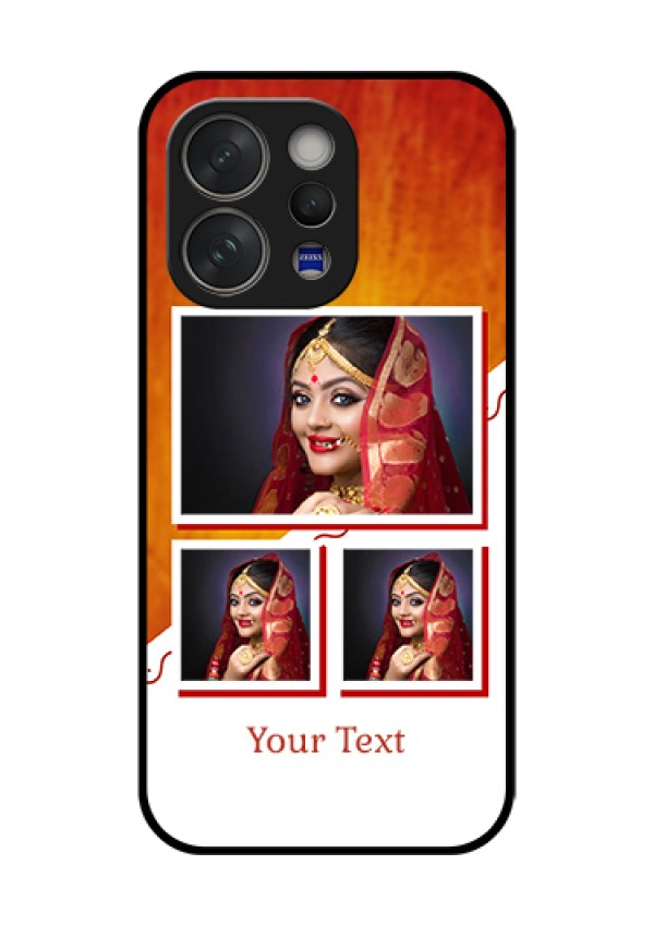 Vivo V70 5G Custom Glass Phone Case - Wedding Memories Design