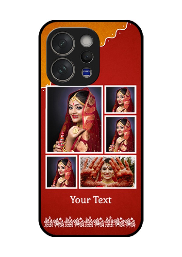 Vivo V70 5G Custom Glass Phone Case - Wedding Pic Upload Design