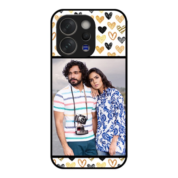 Vivo V70 5G Custom Glass Phone Case - Love Symbol Design