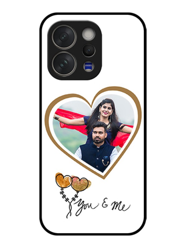 Custom Vivo V70 5G Custom Glass Phone Case - You & Me Design