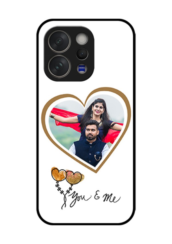 Vivo V70 5G Custom Glass Phone Case - You & Me Design