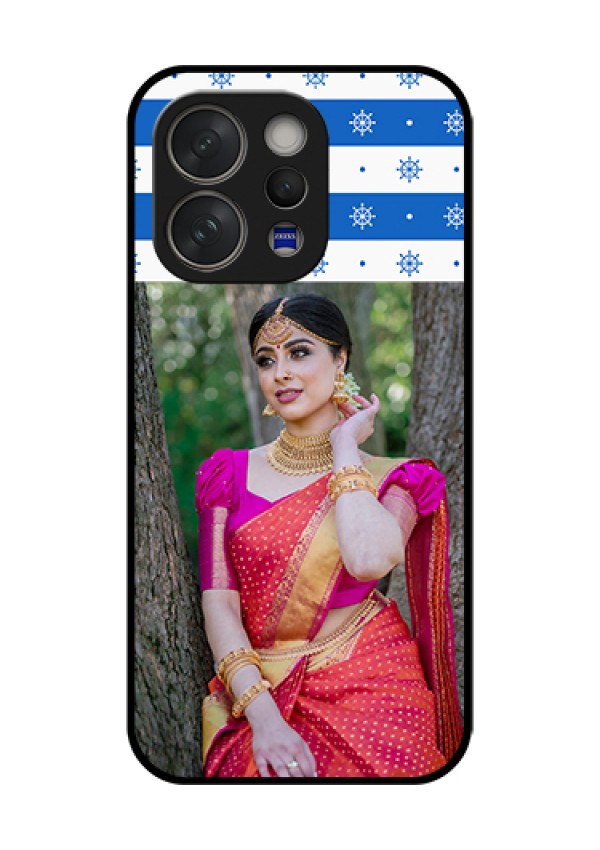 Vivo V70 5G Custom Glass Phone Case - Snow Pattern Design