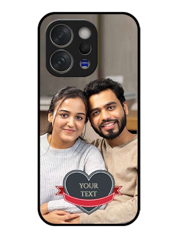 Custom Vivo V70 5G Custom Glass Phone Case - Just Married Couple Design