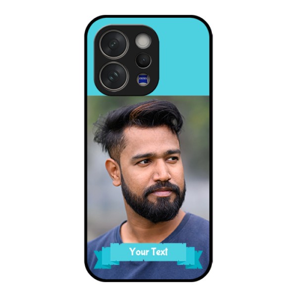 Vivo V70 5G Custom Glass Phone Case - Blue Color Design