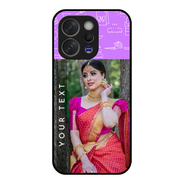 Vivo V70 5G Custom Glass Phone Case - Birthday Icons Design