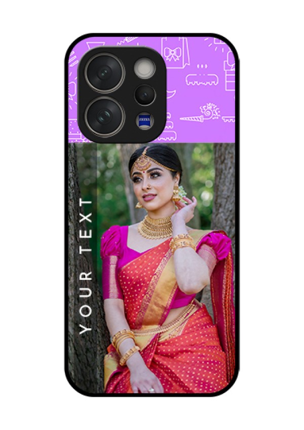 Vivo V70 5G Custom Glass Phone Case - Birthday Icons Design