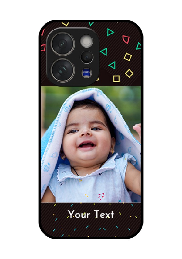 Vivo V70 5G Custom Glass Phone Case - With Confetti Birthday Design